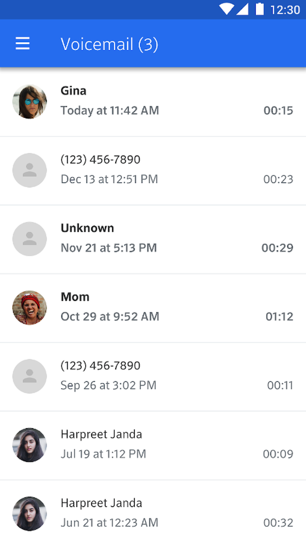 Xfinity Mobile Voicemail Screenshot 1