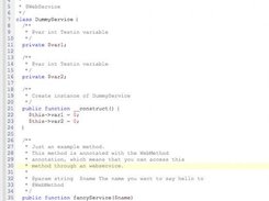 Simple example showing the goal of XFire4PHP