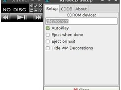 XfreeCD main window and preferences