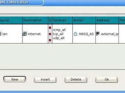 XFwall Firewall - NAT Rules Screen