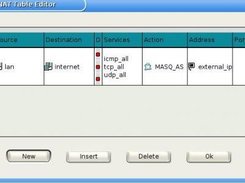 XFwall Firewall - NAT Rules Screen
