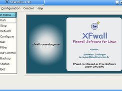 XFwall Firewall - Main Screen