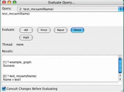 Evaluate Query dialog 