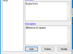 edit functions (separator is semikolon)