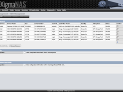 XigmaNAS HDD Management