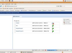 Dashboard of Xinc 2.0 alpha - Continuous Integration for PHP