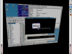 A X-Desktop mapped in a Coin3D scene.
