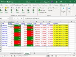 Live FX Rates in Excel using XL Feeds