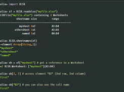 XLSX.jl Screenshot 1