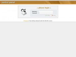 Administration login screen