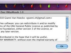 XMasMoods running on Mac OS X Snow Leopard