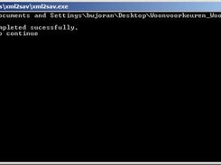 The result after double clicking on an .xsav file