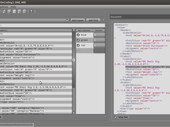 XML Mill on Ubuntu 12.04 using "Dark" theme and verbose element display.