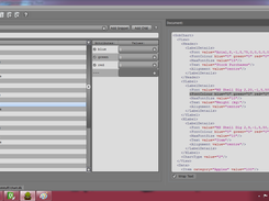 XML Mill on Windows 7 using "Dark" theme and non-verbose element display.