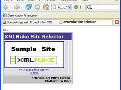 XMLNuke Site Selector / Seletor de Sites do XMLNuke