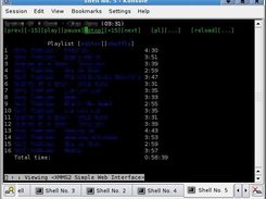 XMMS2SWI playlist in w3m text mode browser