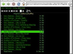 XMMS2SWI playlist in netsurf graphical browser