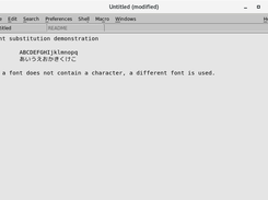 Font substitution demo
