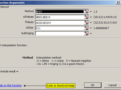 1D Interpolation Input