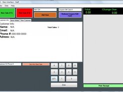 Main Interface - Staff