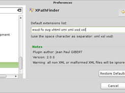 Preference main page