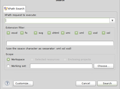 XPath search tab