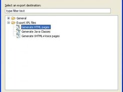 Export generated files