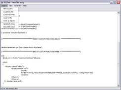 A sample XML filtering script using XQTav new XML features