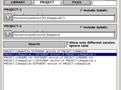 xRecurseDiff - main window