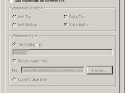 Watermark settings