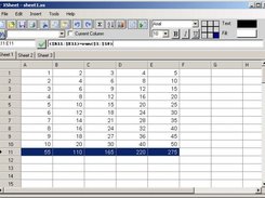 XSheet.NET executing sum