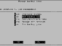 Backup job management