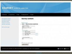 XSCreator - defining survey content