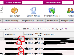 IpBan - WhoIsOnline Page