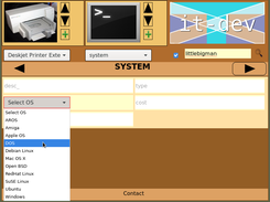 Data entry using a support table