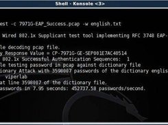 XTest breaking password from supplied EAP-Success pcap file