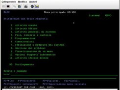 xtn5250 on Windows AS/400 main menù