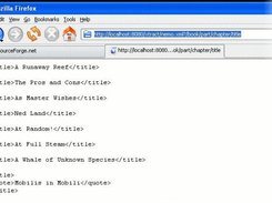 Sample webapp listing chapters from DocBook nemo.xml (0.1.0)