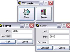 Main menu, client connection, server connection