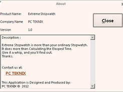 About Extreme Stopwatch