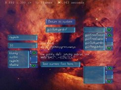 The options->theme menu of xuni in the raykelm theme