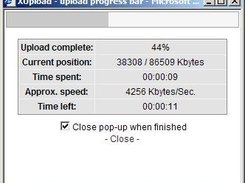XUpload 2.6 progress bar