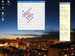 X vs. O game ( aka 5-in-line ) Screenshot 1
