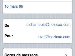 Message information (on iPhone)