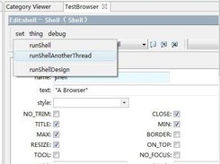 Run swt shell example.