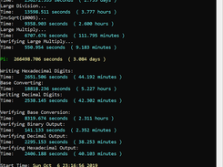 y-cruncher Screenshot 2