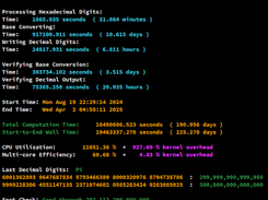 y-cruncher Screenshot 1