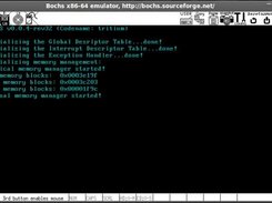 yaMOS kernel (0.0.4-rev32) booting in bochs
