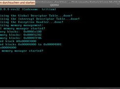 yaMOS kernel (0.0.4-rev32) booting in qemu