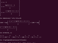sample terminal session